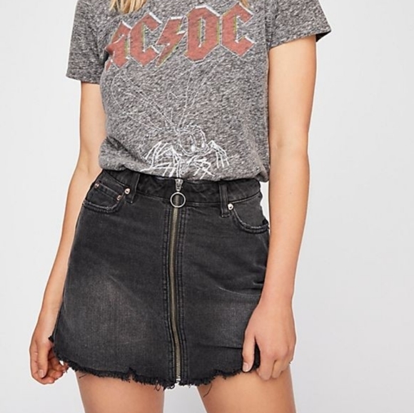 Free People Dresses & Skirts - NEW Free People Zip it Up Denim Mini Skirt